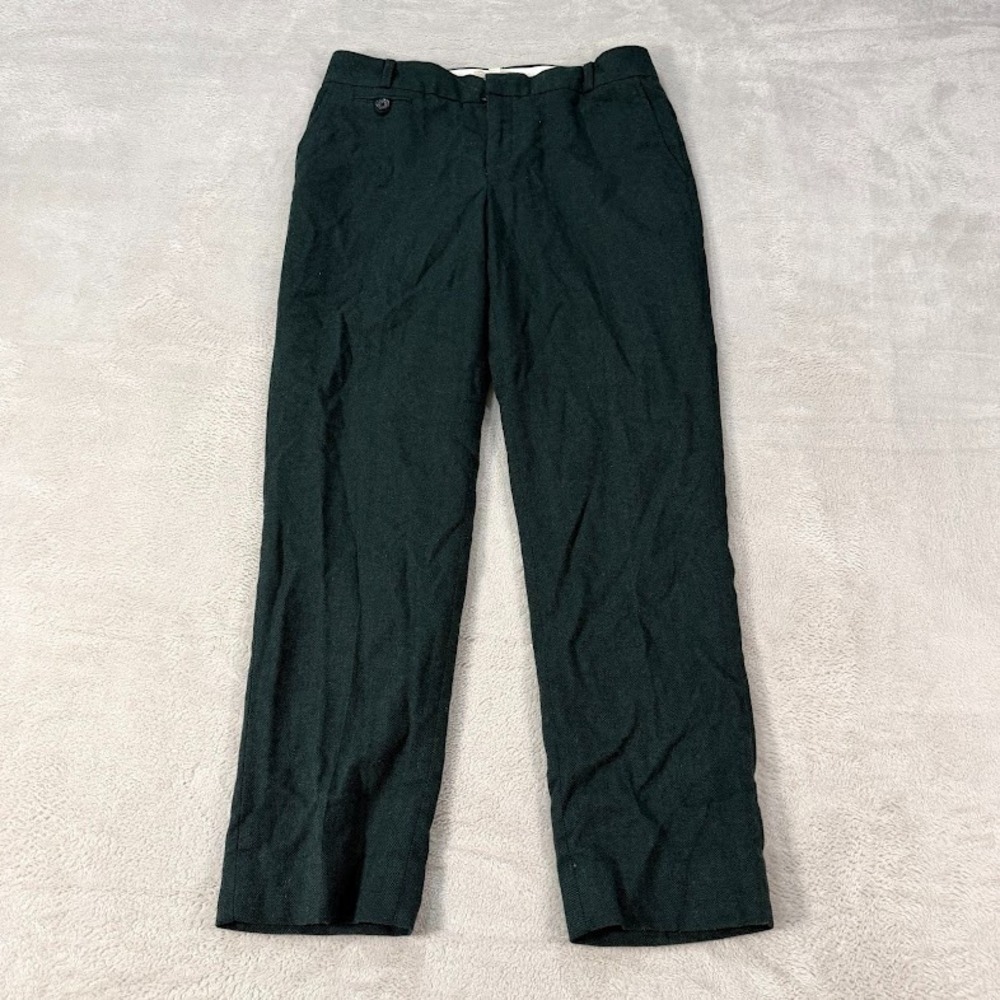 Banana Republic Martin Fit Wool Blend Dress Pants Size 6 Green Lined Trousers